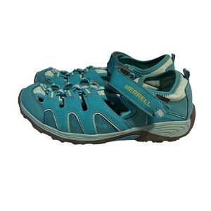 Merrell Upper Leather Turquoise Blue Sandals Sz 6